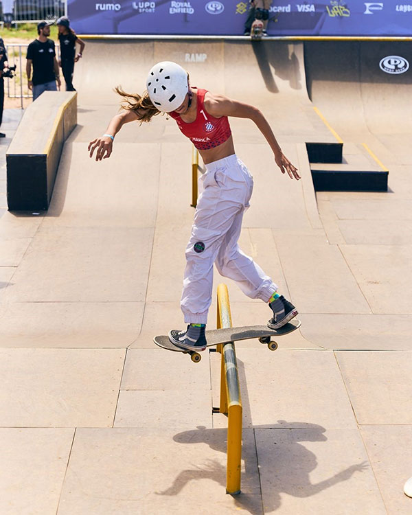 Líder do ranking Street, Duda Ribeiro, de 14 anos, venceu as duas etapas anteriores do BB LAB e chega à São Paulo de olho no título da temporada. Crédito: Matheus Macedo
